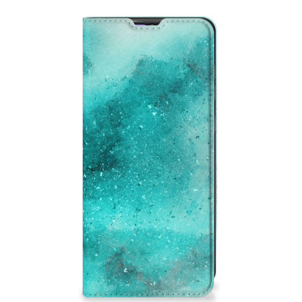 Bookcase Samsung Galaxy A31 Painting Blue