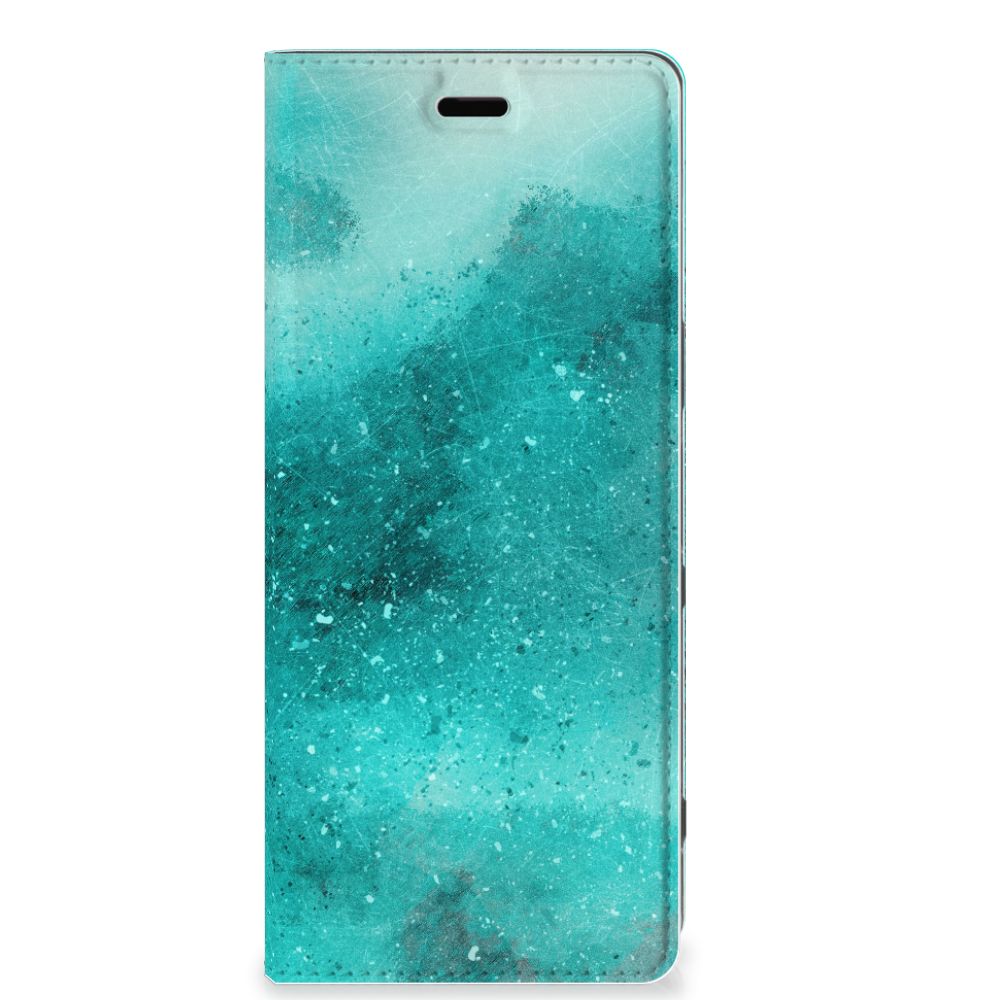 Bookcase Sony Xperia 5 Painting Blue