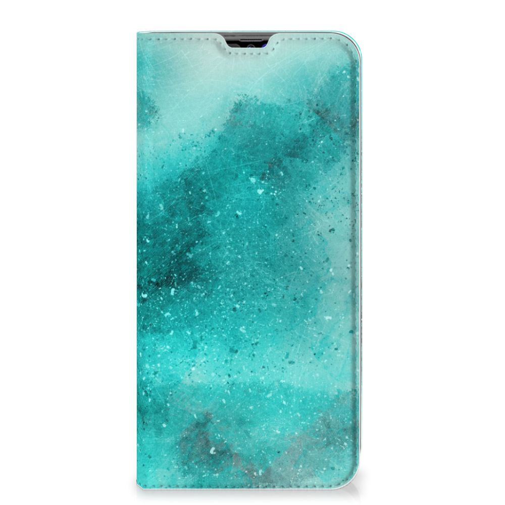 Bookcase Samsung Galaxy A70 Painting Blue