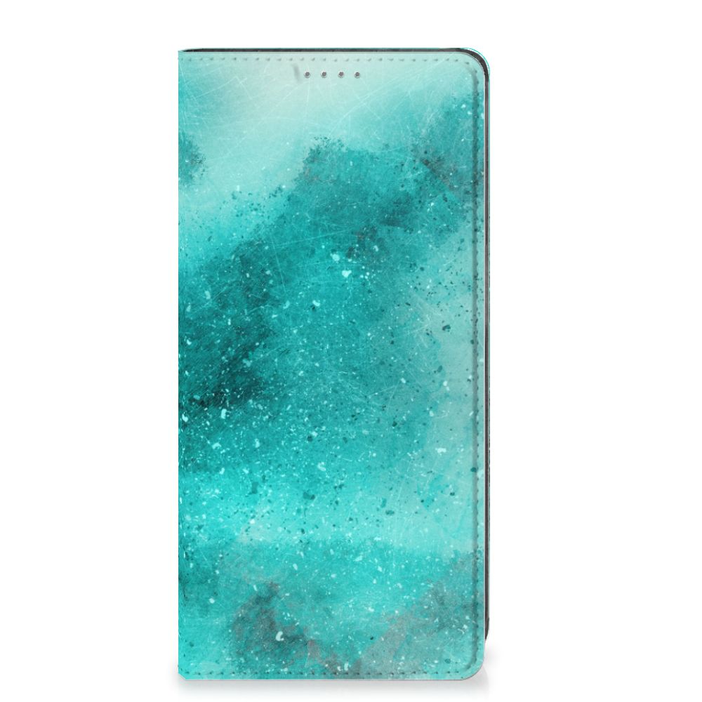 Bookcase Samsung Galaxy A34 Painting Blue