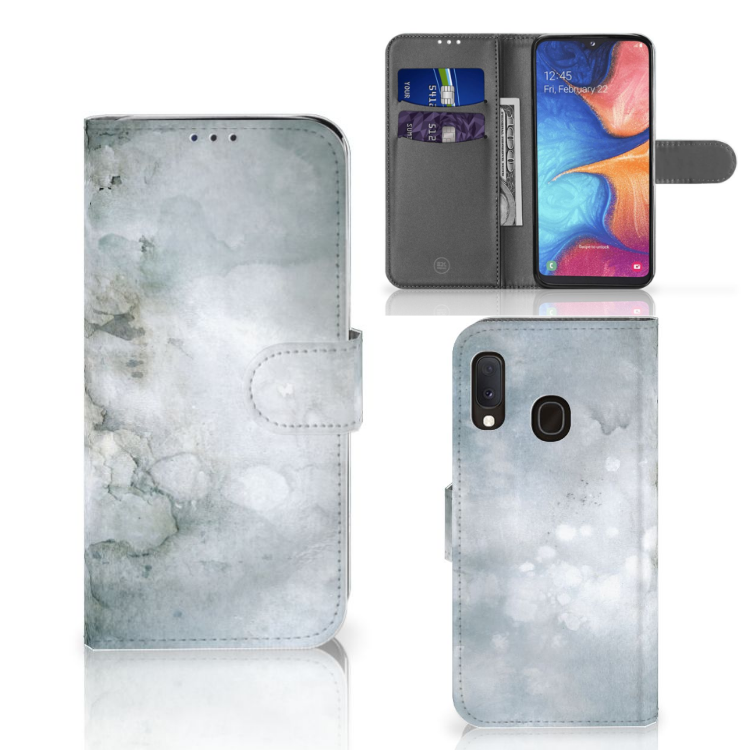 Hoesje Samsung Galaxy A20e Painting Grey