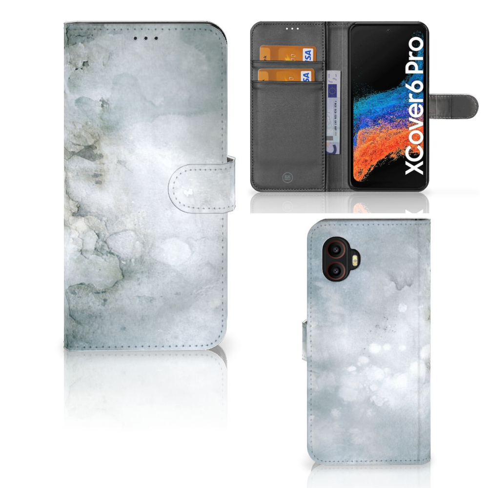 Hoesje Samsung Galaxy Xcover 6 Pro Painting Grey