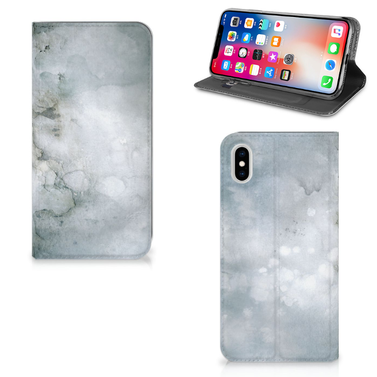 Bookcase Apple iPhone Xs Max Painting Grey