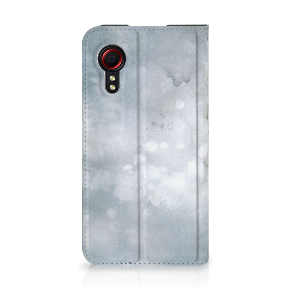 Bookcase Samsung Galaxy Xcover 5 Painting Grey