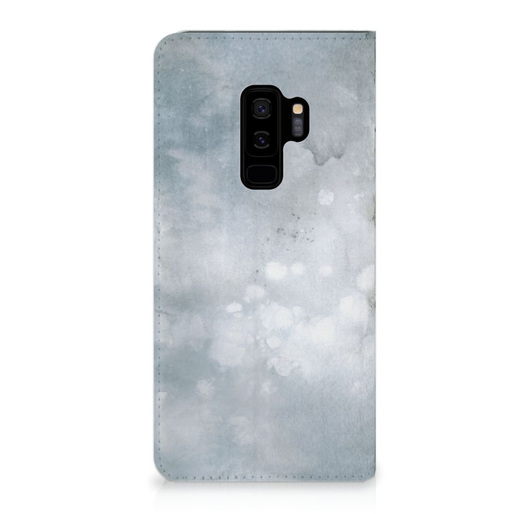 Bookcase Samsung Galaxy S9 Plus Painting Grey