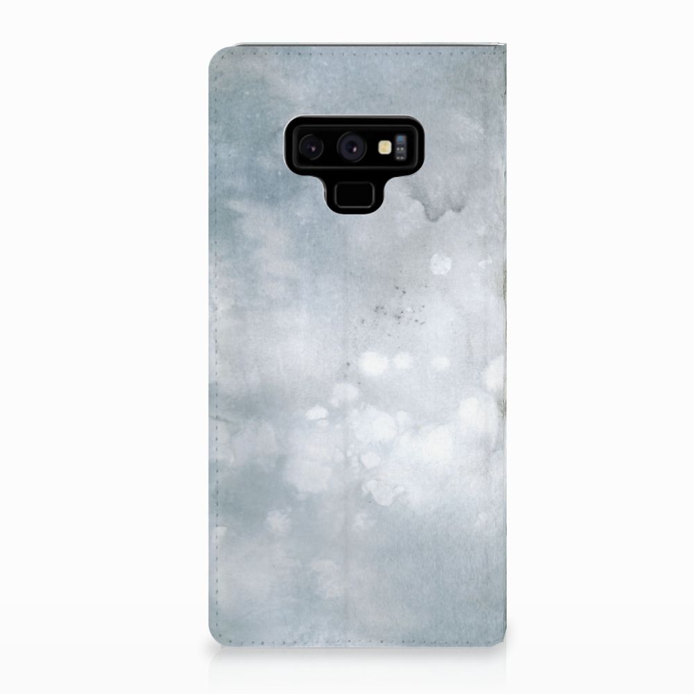 Bookcase Samsung Galaxy Note 9 Painting Grey