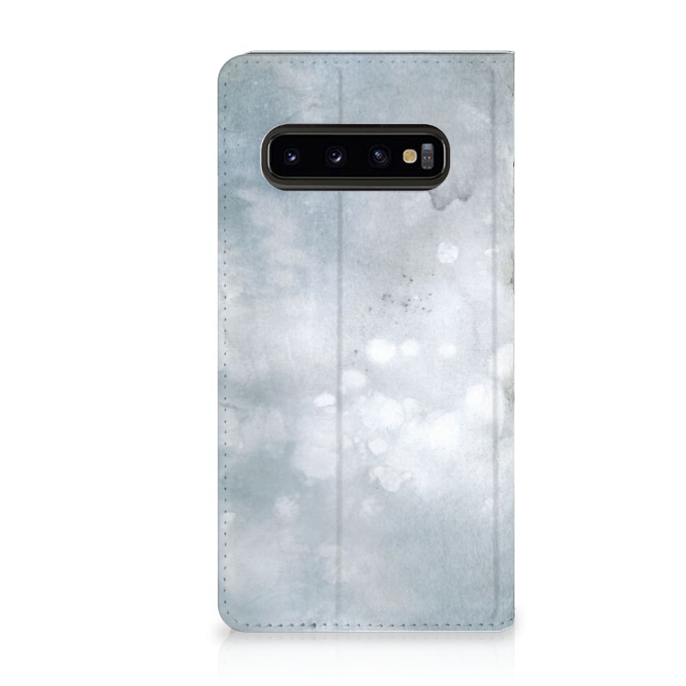 Bookcase Samsung Galaxy S10 Painting Grey