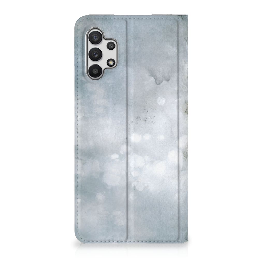 Bookcase Samsung Galaxy A32 5G Painting Grey