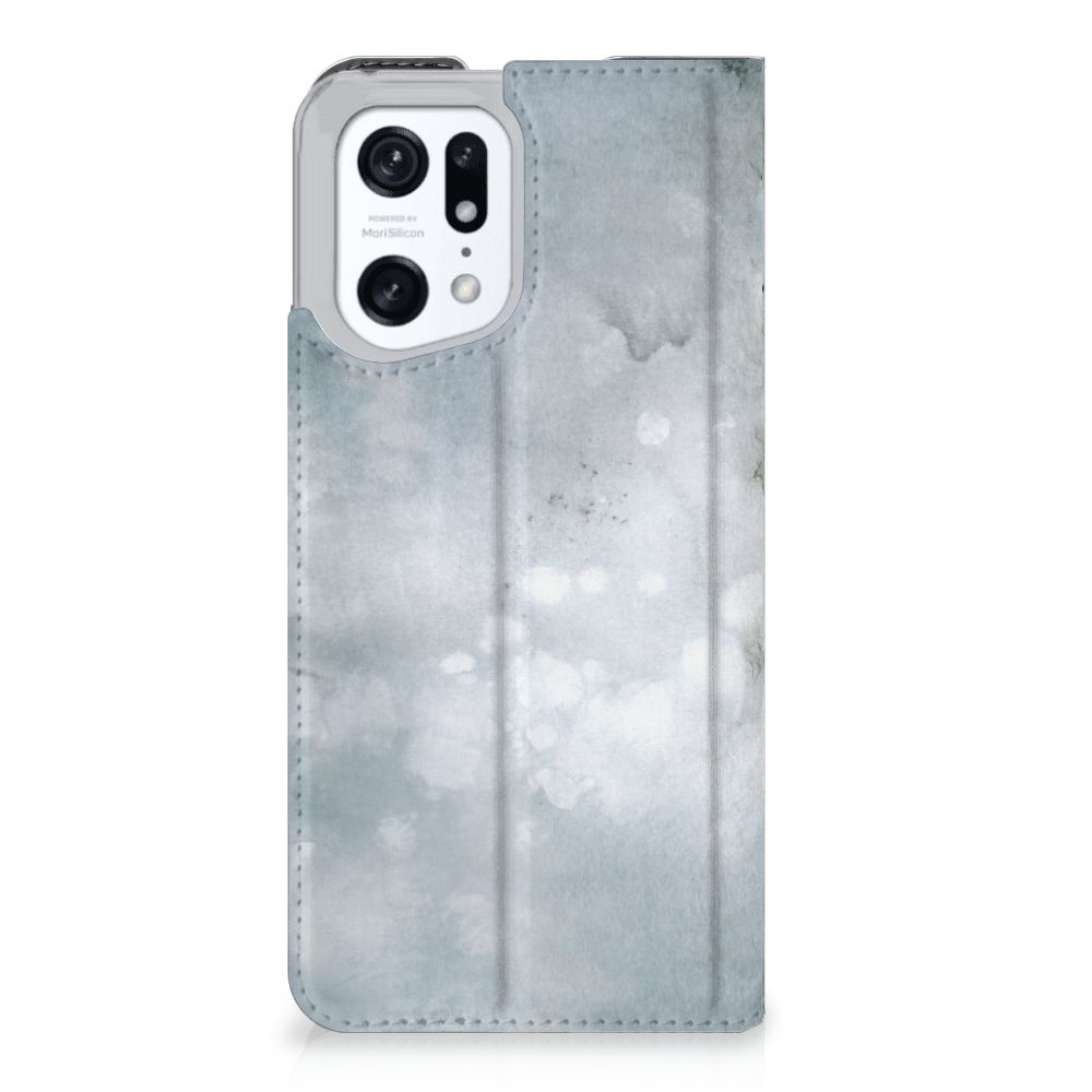 Bookcase OPPO Find X5 Pro Painting Grey