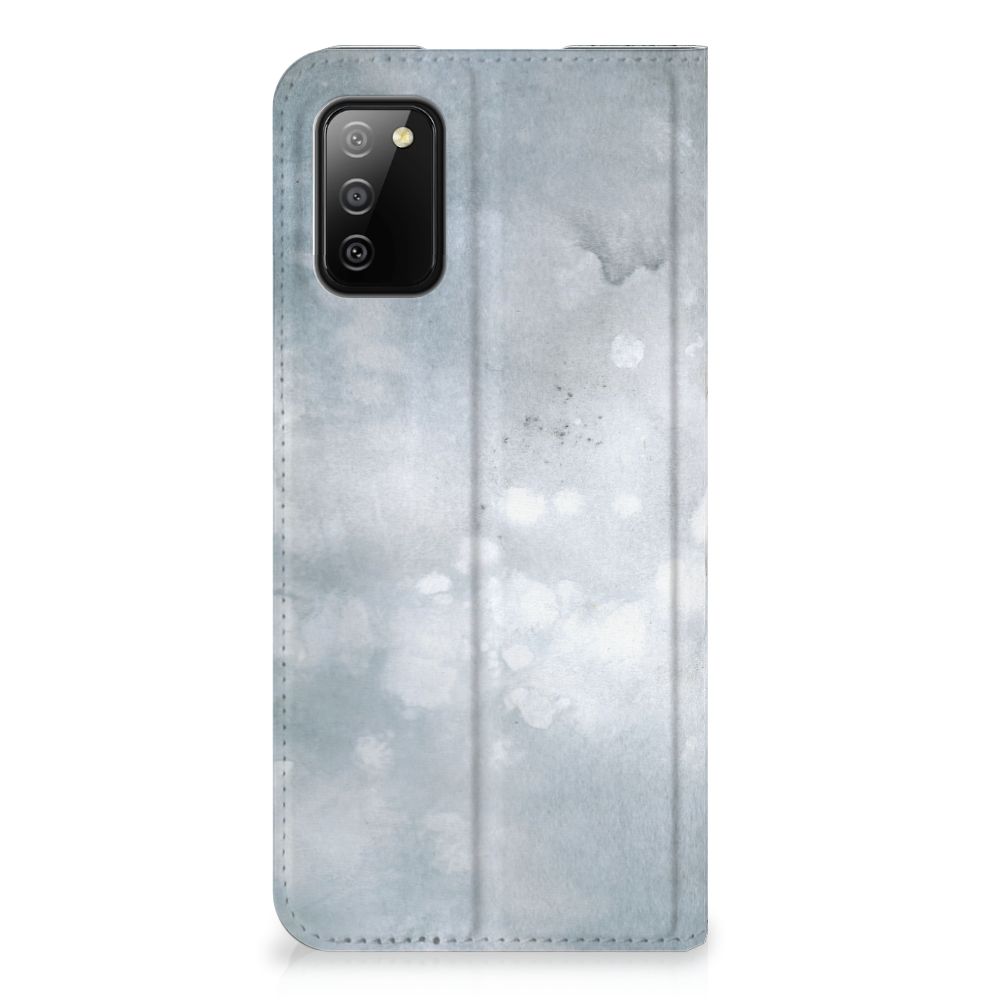 Bookcase Samsung Galaxy M02s | A02s Painting Grey