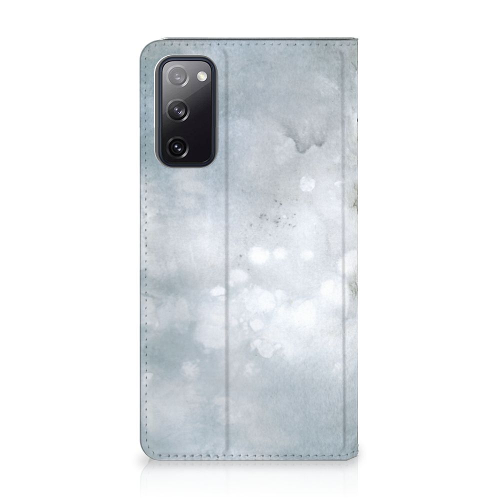 Bookcase Samsung Galaxy S20 FE Painting Grey