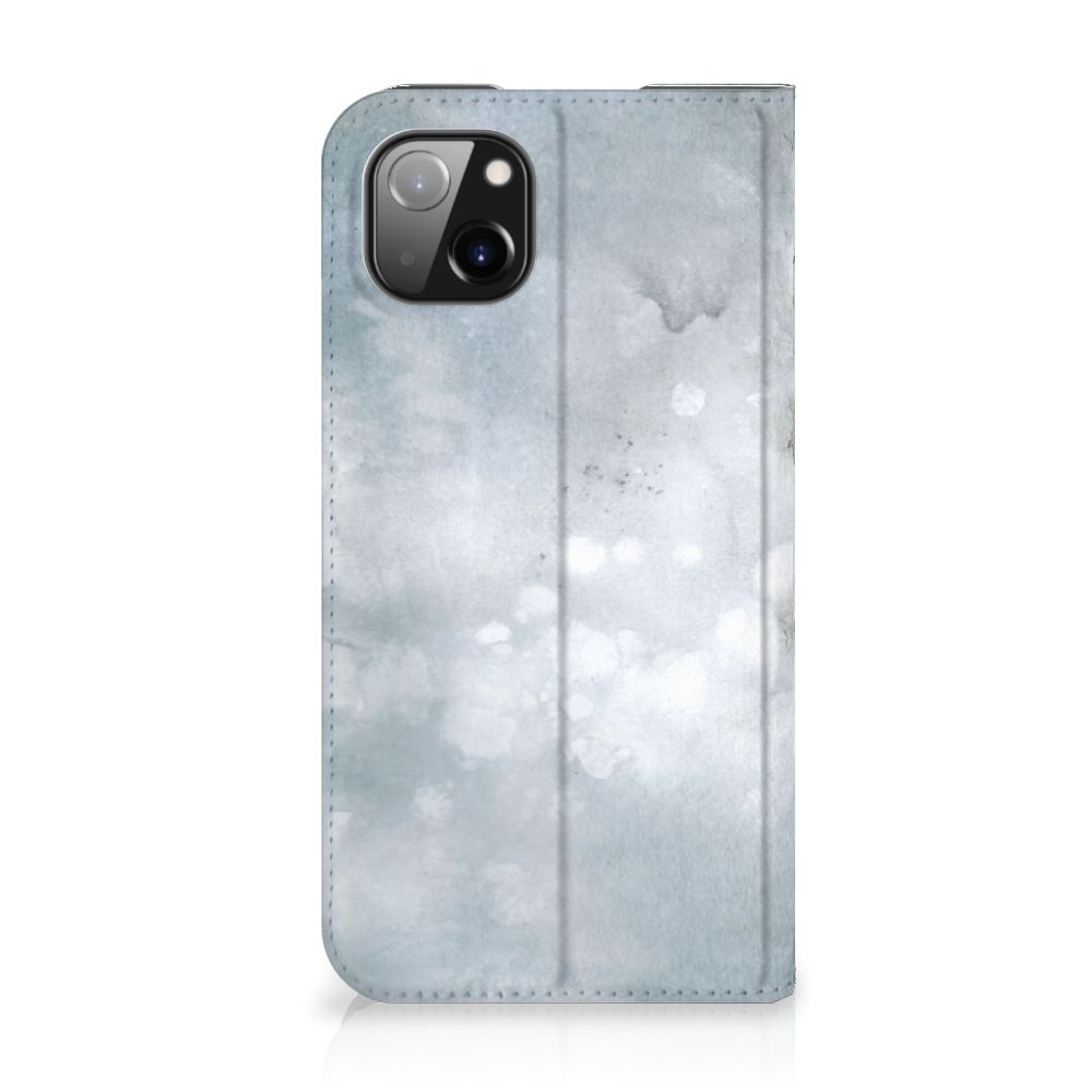 Bookcase Apple iPhone 14 Plus Painting Grey