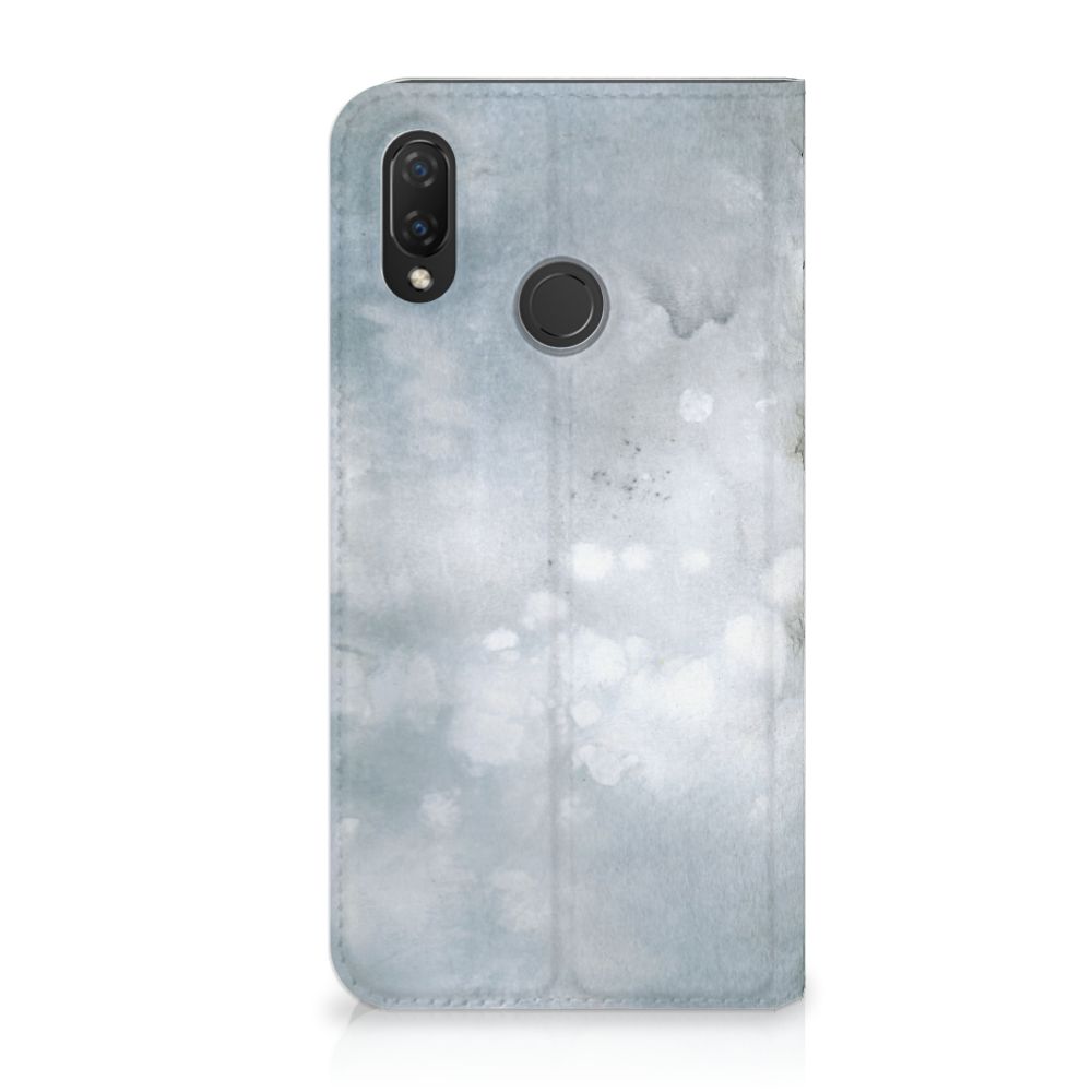 Bookcase Huawei P Smart Plus Painting Grey