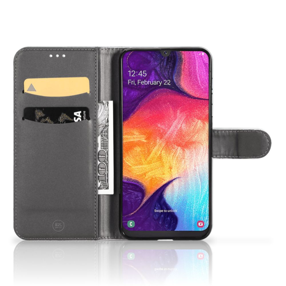 Hoesje Samsung Galaxy A50 Painting Grey