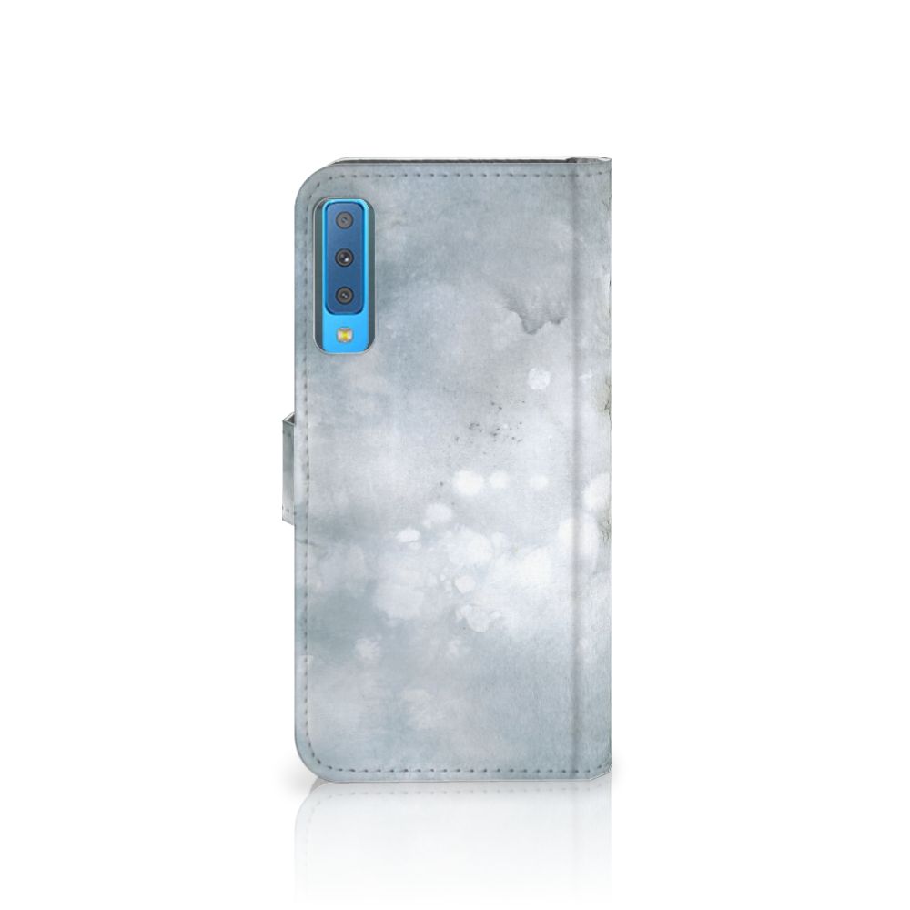 Hoesje Samsung Galaxy A7 (2018) Painting Grey