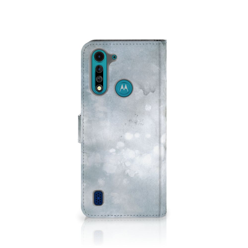 Hoesje Motorola G8 Power Lite Painting Grey