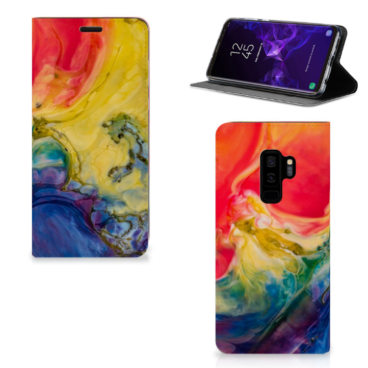 Bookcase Samsung Galaxy S9 Plus Watercolor Dark