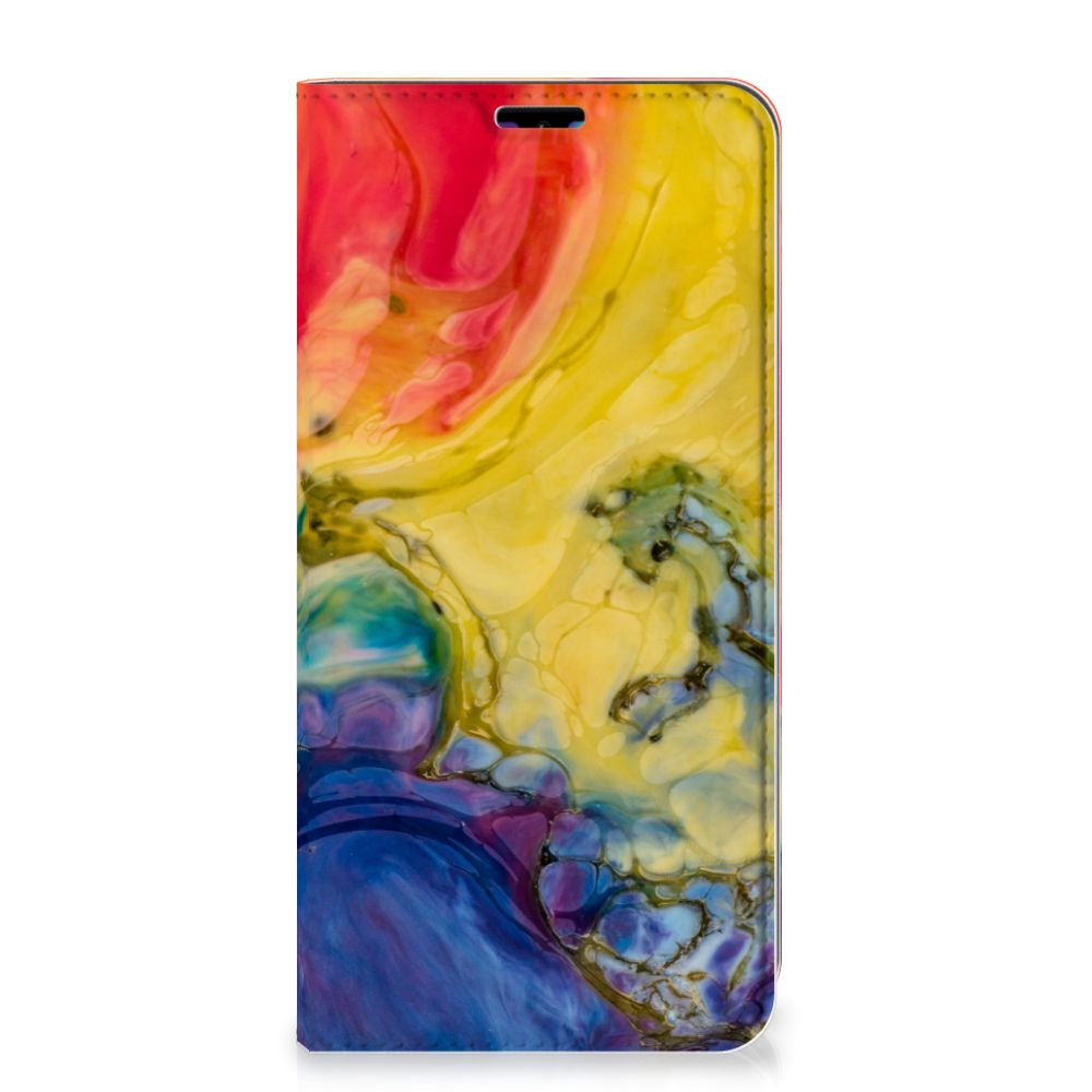 Bookcase Huawei Y7 hoesje Y7 Pro (2019) Watercolor Dark