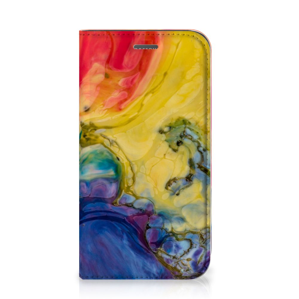 Bookcase Samsung Galaxy Xcover 4s Watercolor Dark