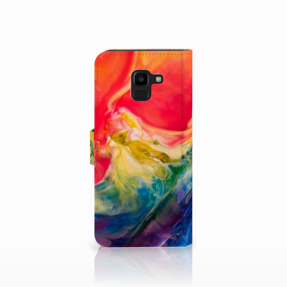 Hoesje Samsung Galaxy J6 2018 Watercolor Dark