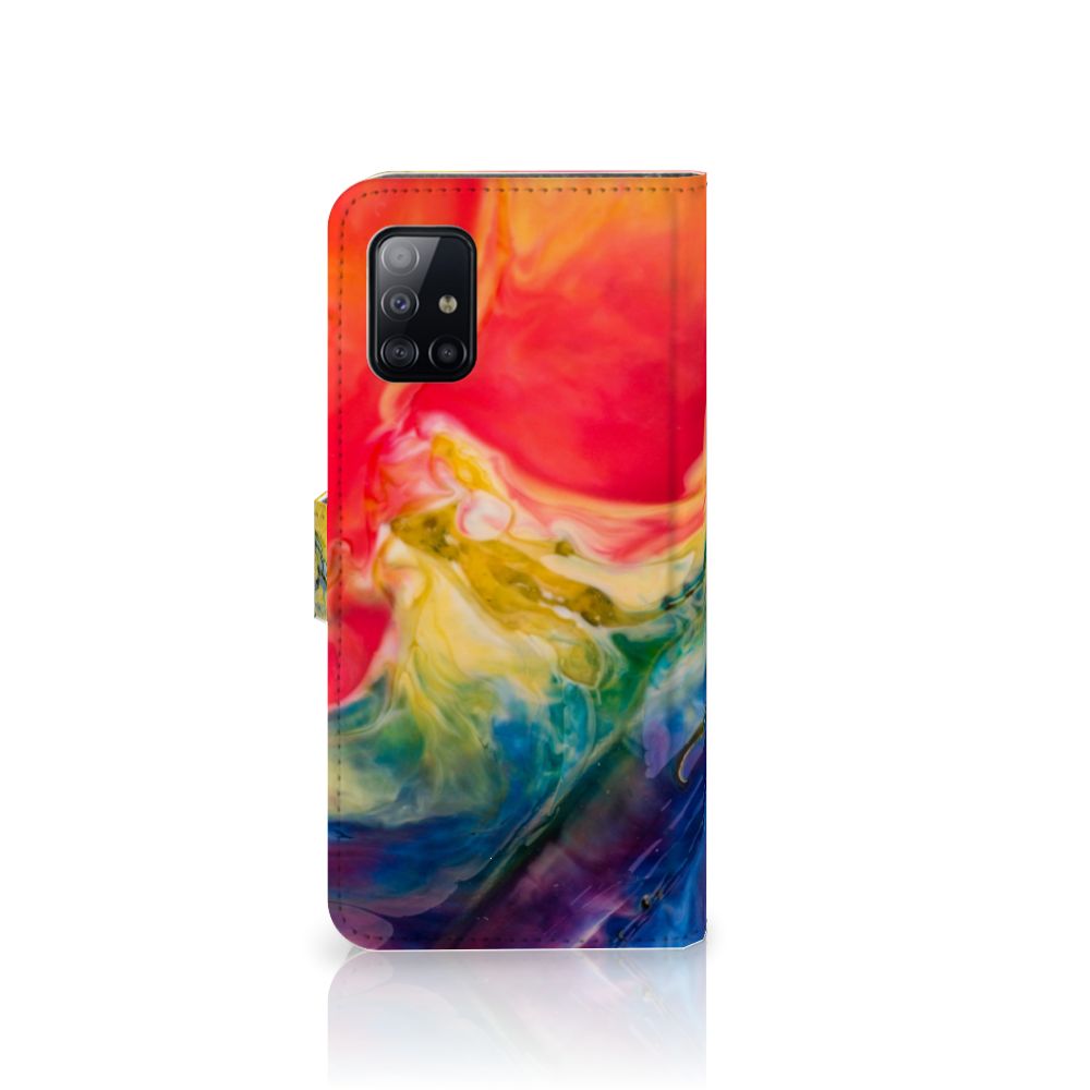 Hoesje Samsung Galaxy A71 Watercolor Dark