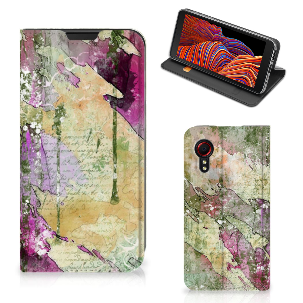 Bookcase Samsung Galaxy Xcover 5 Letter Painting