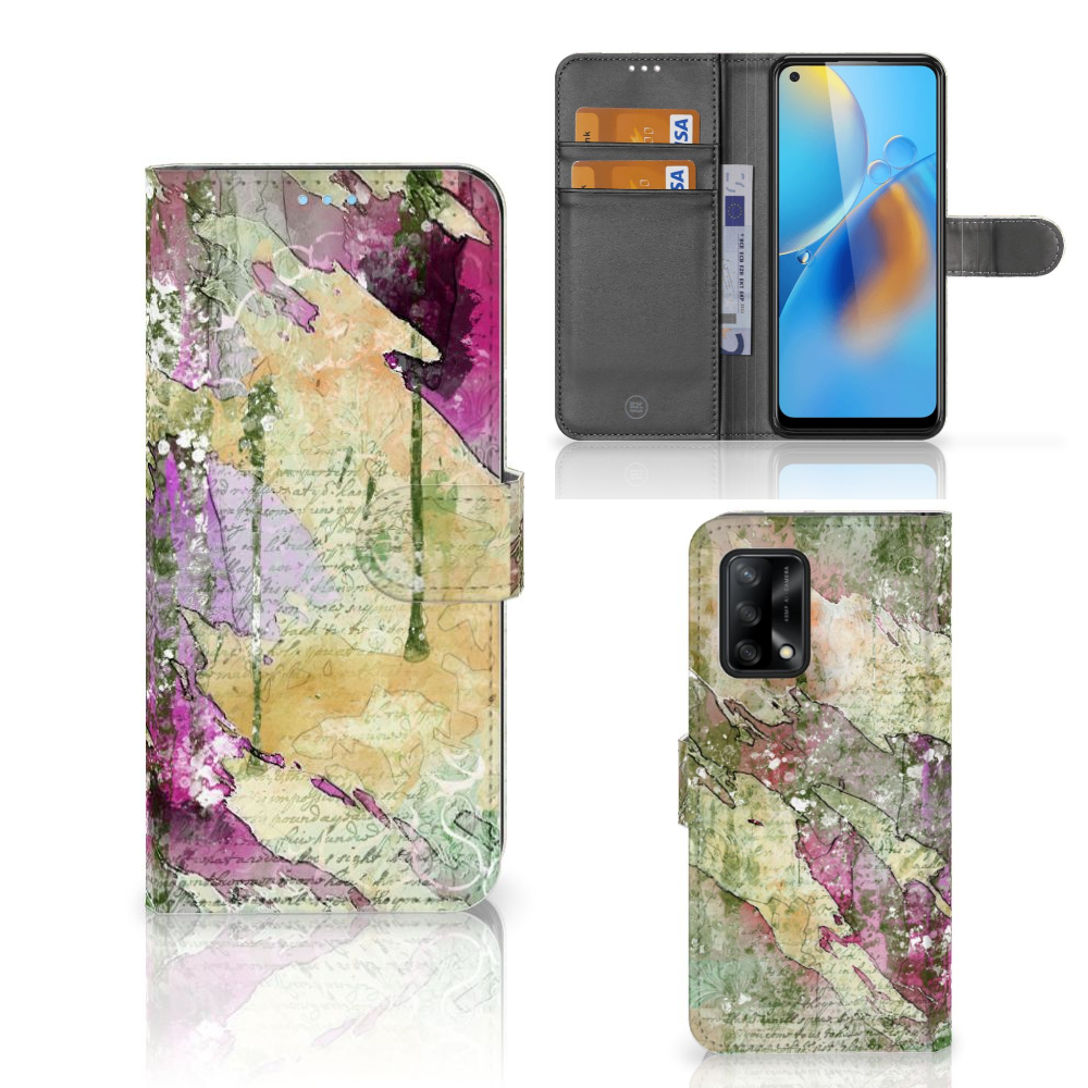 Hoesje OPPO A74 4G Letter Painting