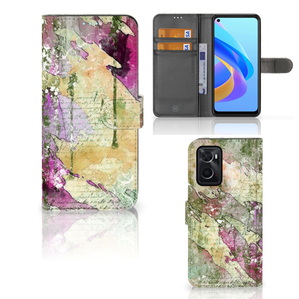 Hoesje OPPO A76 | A96 Letter Painting