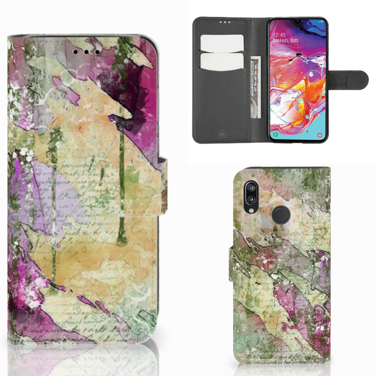Hoesje Samsung Galaxy A70 Letter Painting