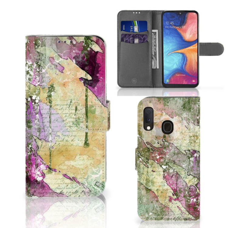 Hoesje Samsung Galaxy A20e Letter Painting