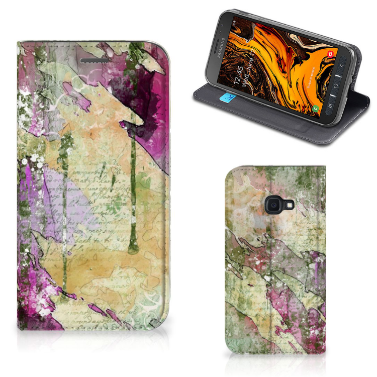 Bookcase Samsung Galaxy Xcover 4s Letter Painting