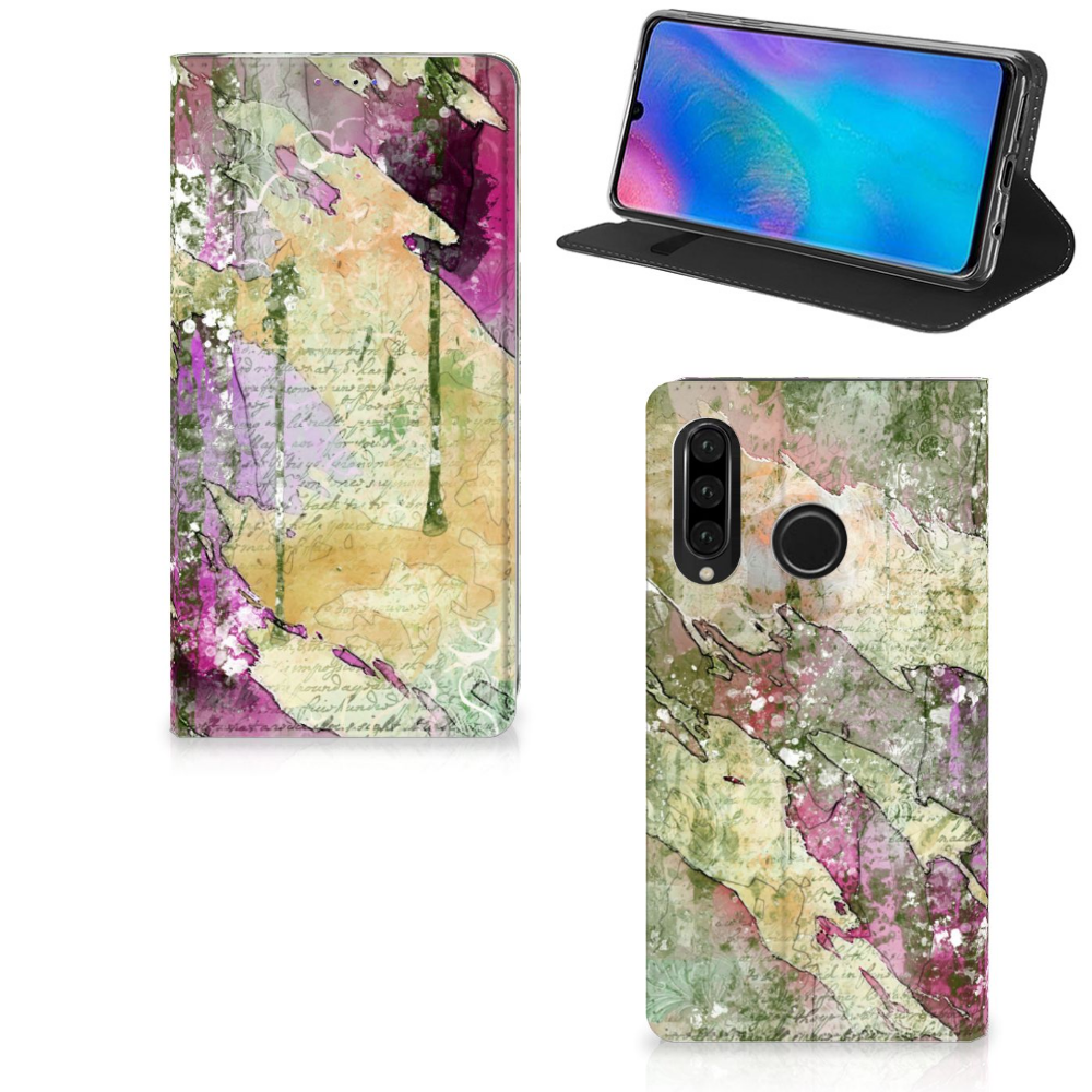 Bookcase Huawei P30 Lite New Edition Letter Painting