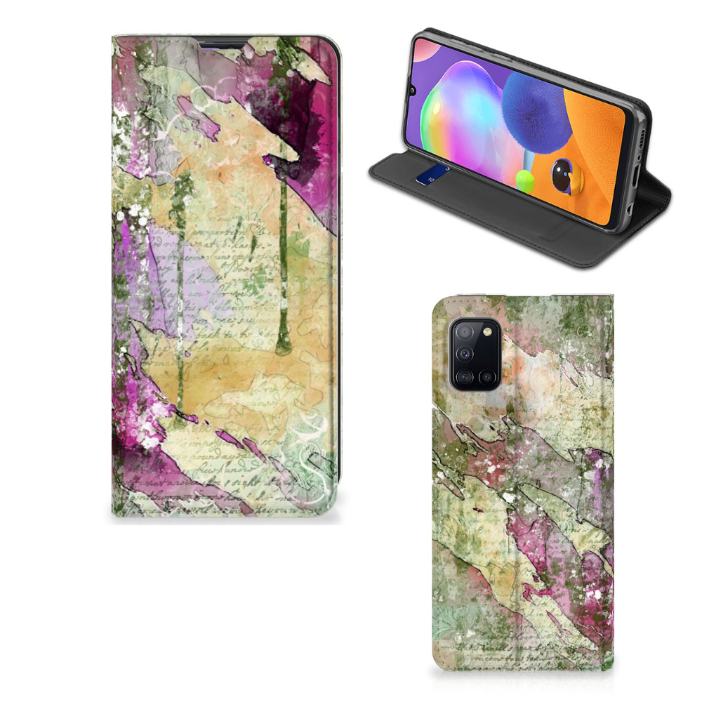 Bookcase Samsung Galaxy A31 Letter Painting