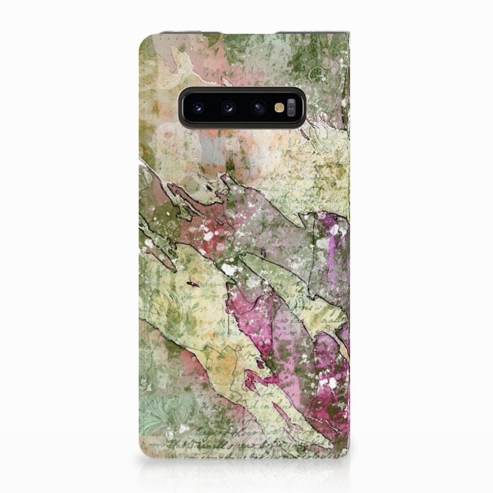 Bookcase Samsung Galaxy S10 Plus Letter Painting