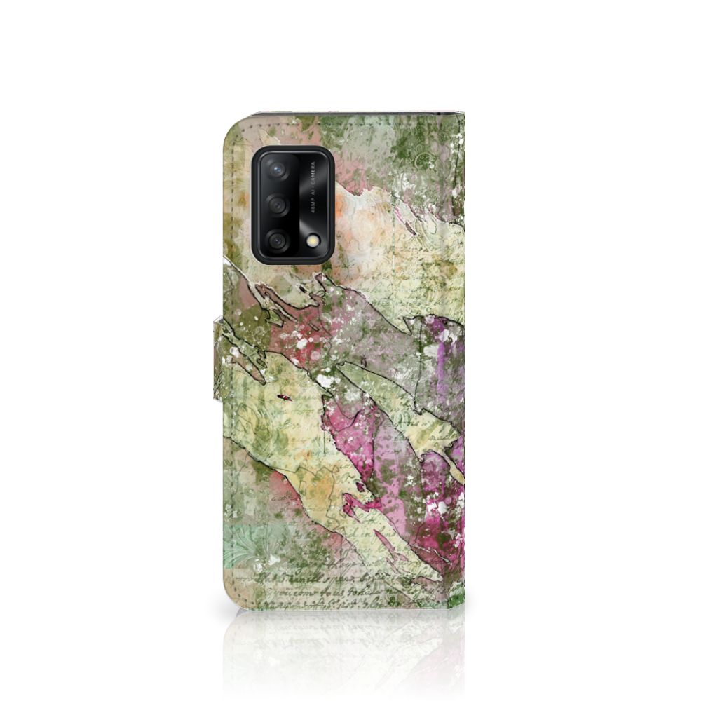 Hoesje OPPO A74 4G Letter Painting