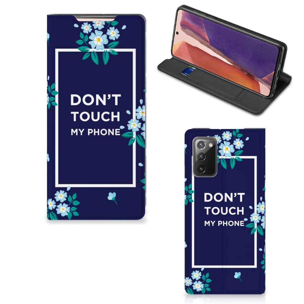 Samsung Galaxy Note20 Design Case Flowers Blue DTMP