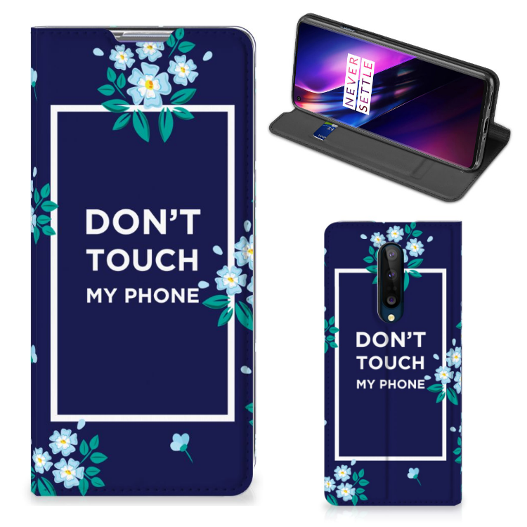 OnePlus 8 Design Case Flowers Blue DTMP