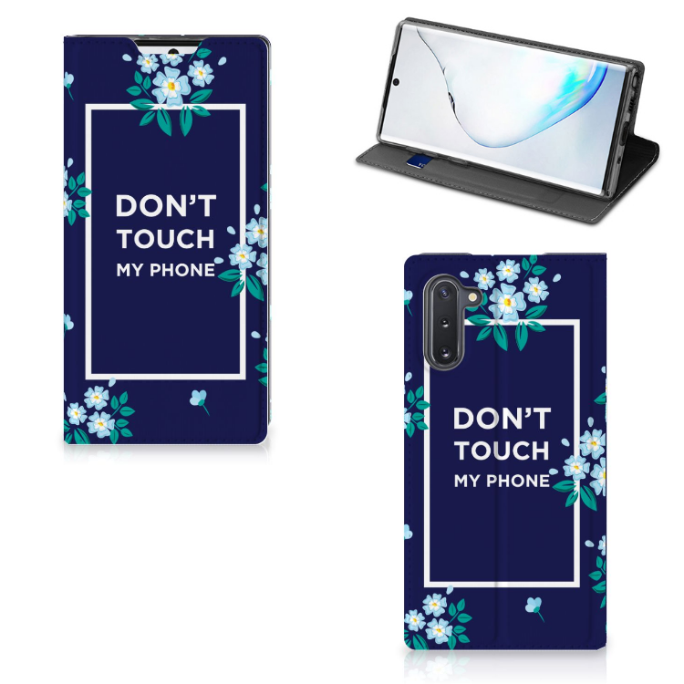 Samsung Galaxy Note 10 Design Case Flowers Blue DTMP