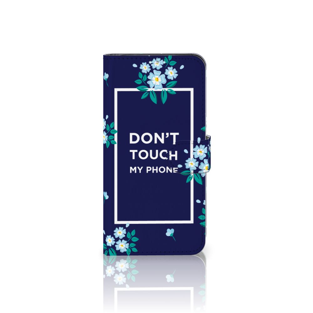 Samsung Galaxy A41 Portemonnee Hoesje Flowers Blue DTMP