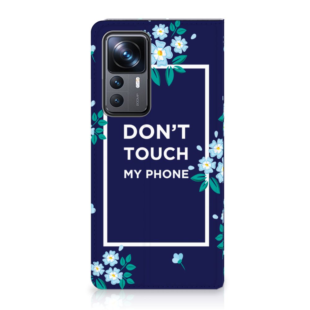 Xiaomi 12T | 12T Pro Design Case Flowers Blue DTMP