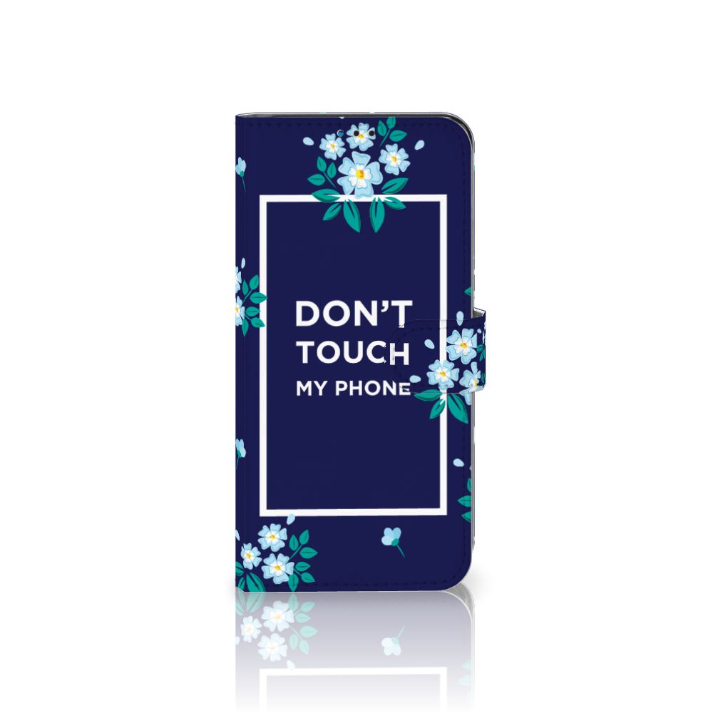 Motorola Moto G9 Play | E7 Plus Portemonnee Hoesje Flowers Blue DTMP