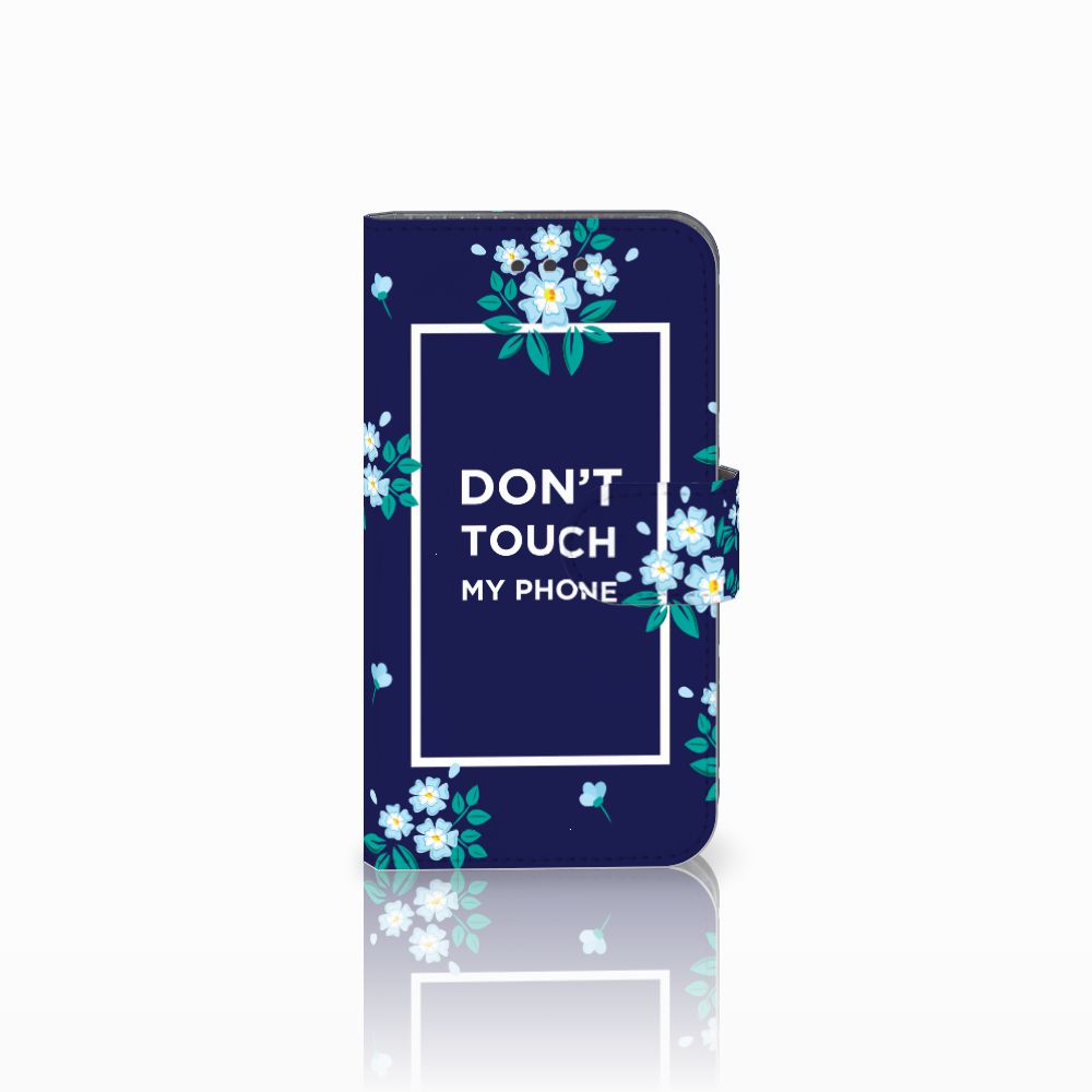 Samsung Galaxy Xcover 3 | Xcover 3 VE Portemonnee Hoesje Flowers Blue DTMP