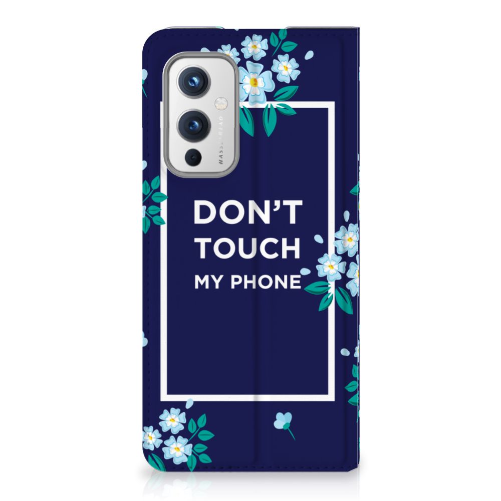 OnePlus 9 Design Case Flowers Blue DTMP