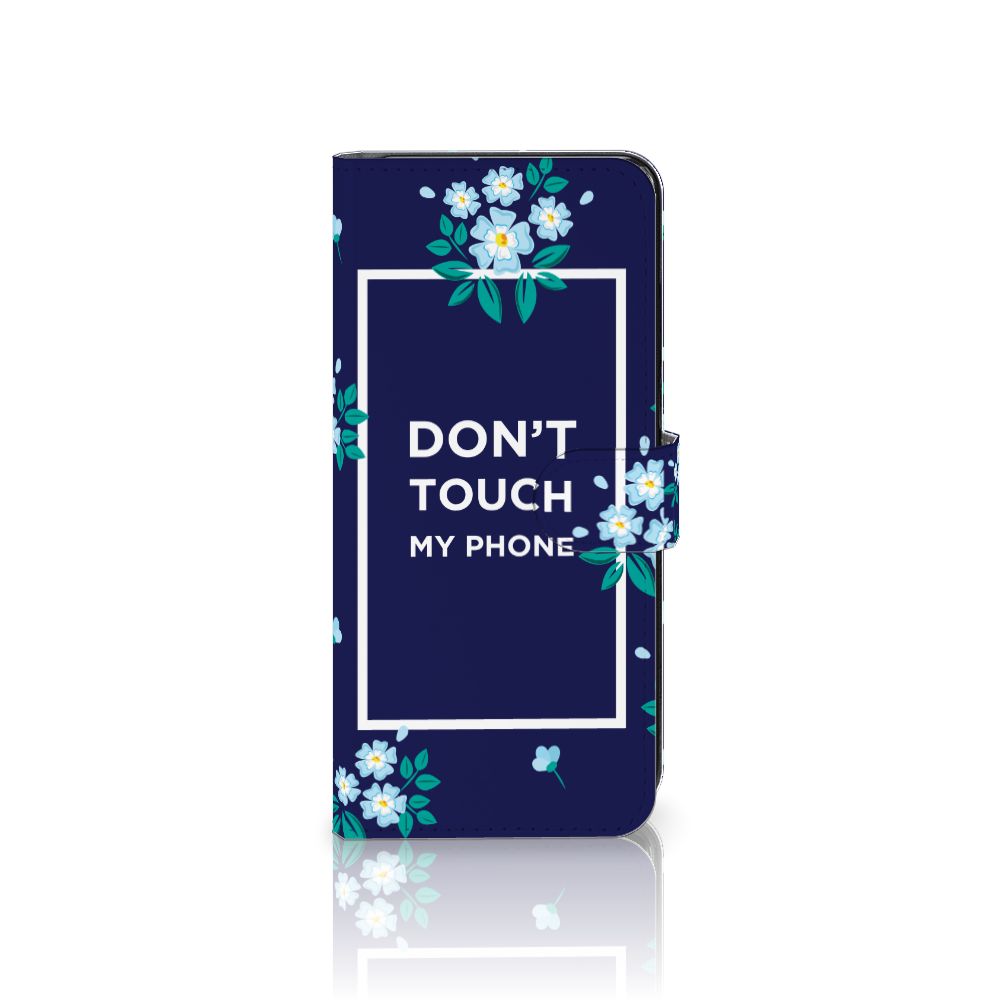 Samsung Galaxy M53 Portemonnee Hoesje Flowers Blue DTMP