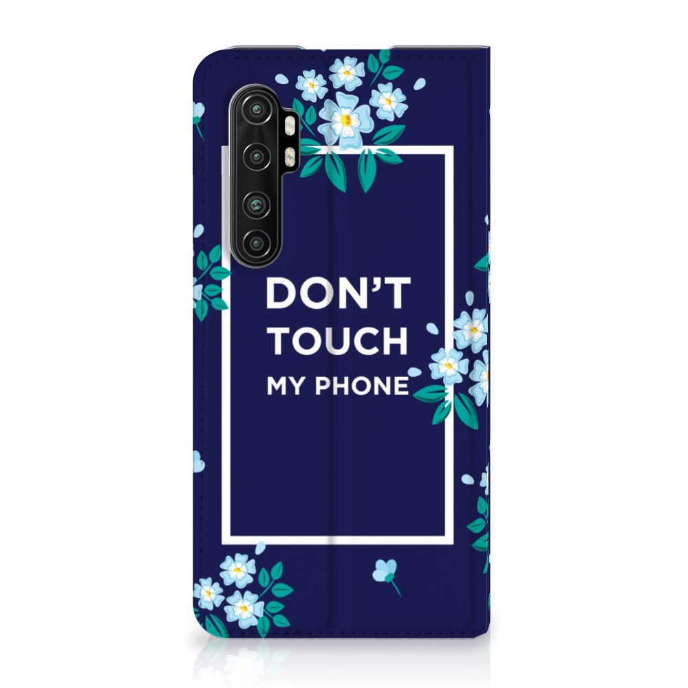 Xiaomi Mi Note 10 Lite Design Case Flowers Blue DTMP
