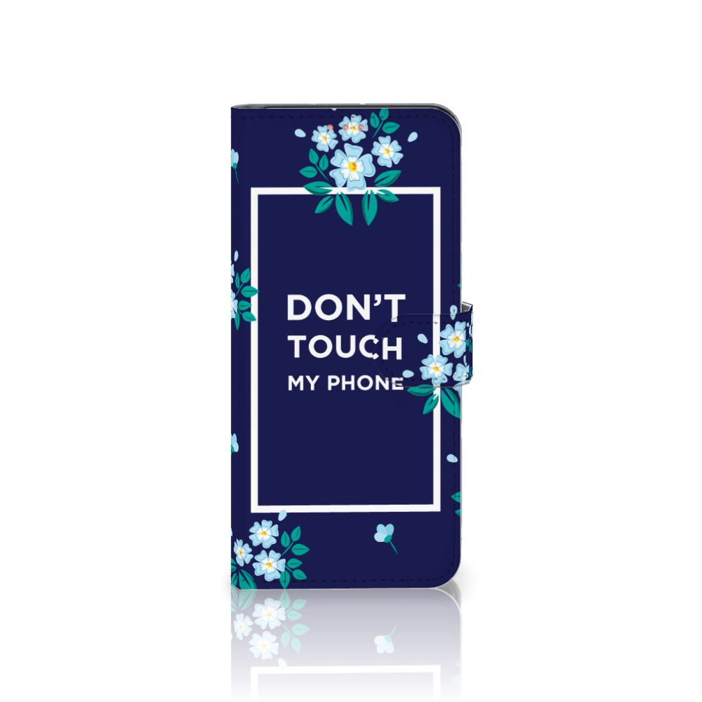 Samsung Galaxy A72 Portemonnee Hoesje Flowers Blue DTMP