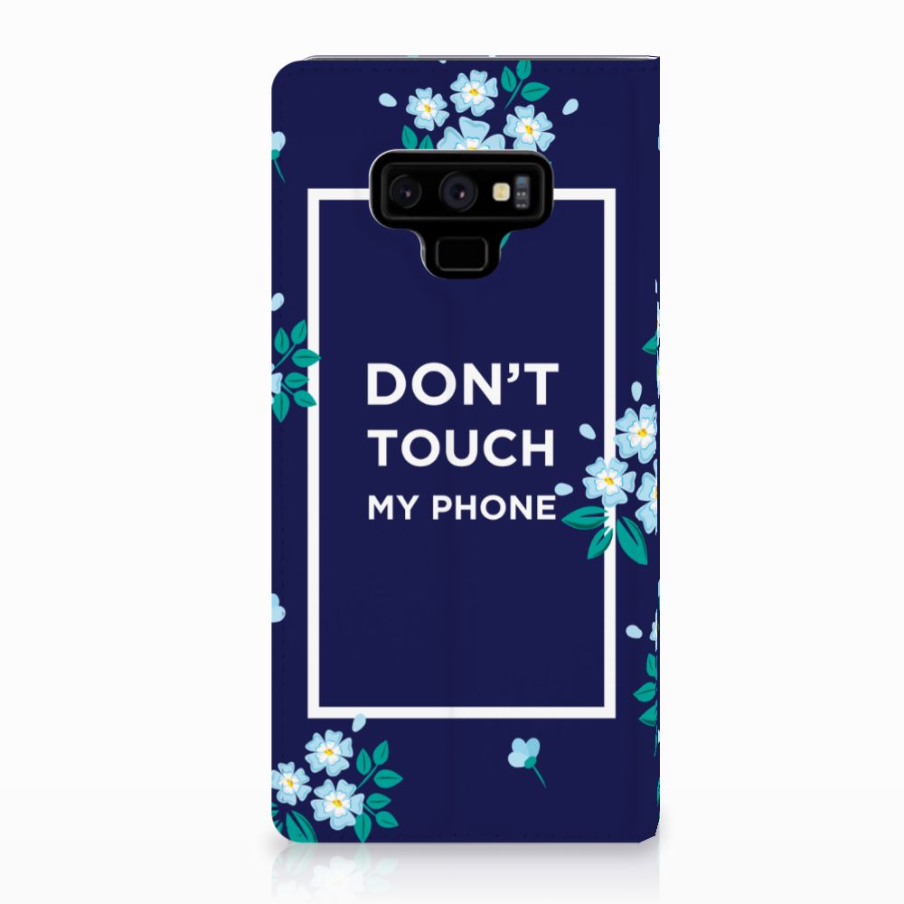 Samsung Galaxy Note 9 Design Case Flowers Blue DTMP