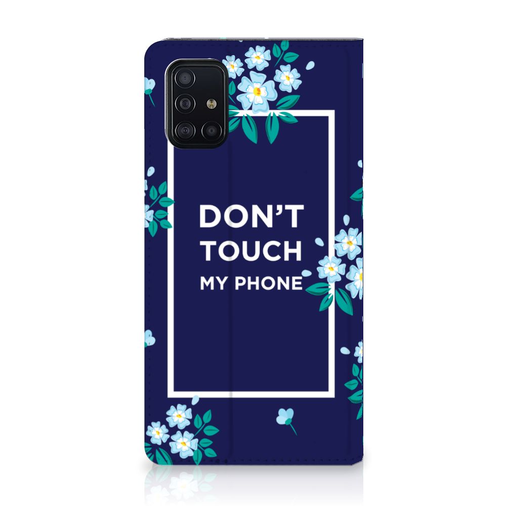 Samsung Galaxy A51 Design Case Flowers Blue DTMP