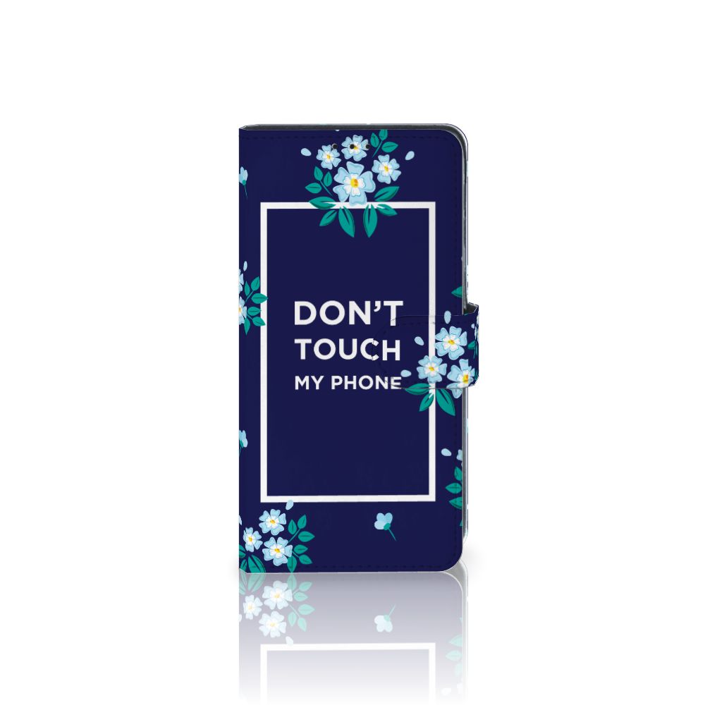 Xiaomi Mi Note 10 Lite Portemonnee Hoesje Flowers Blue DTMP