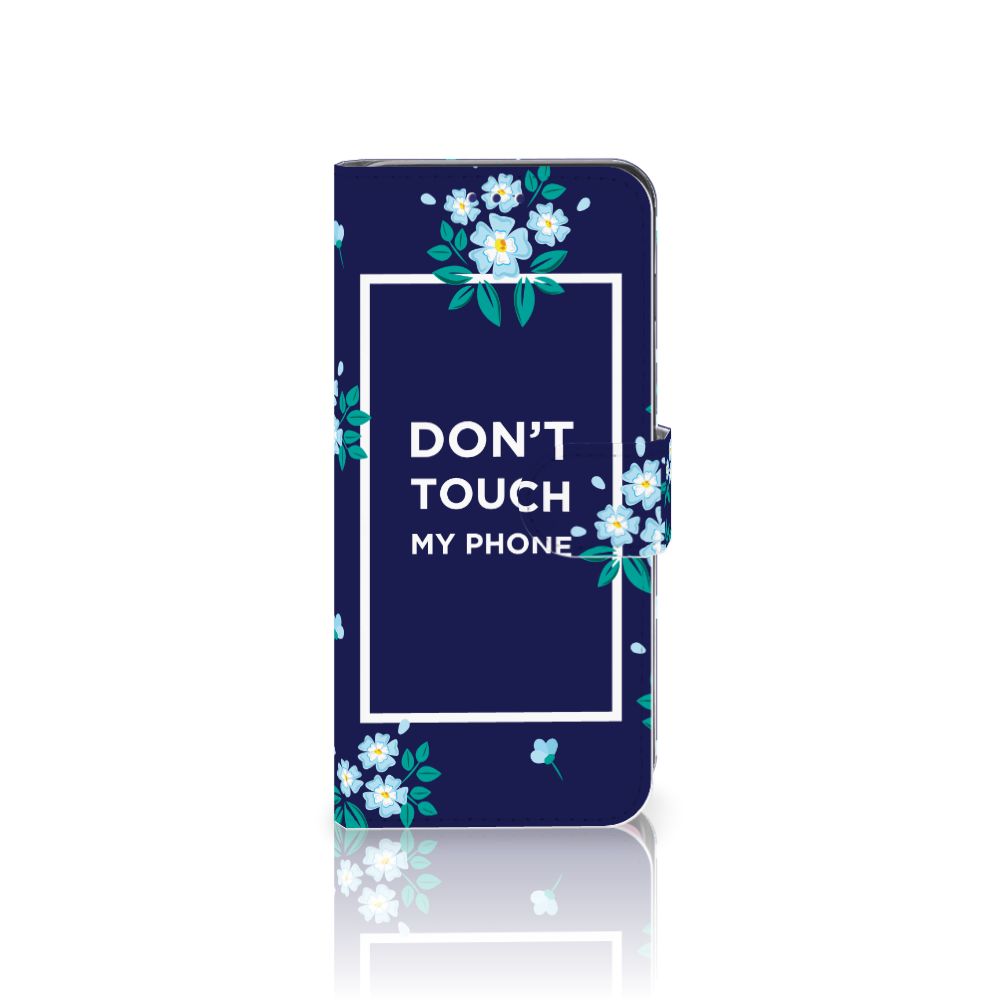 Samsung Galaxy S10 Portemonnee Hoesje Flowers Blue DTMP